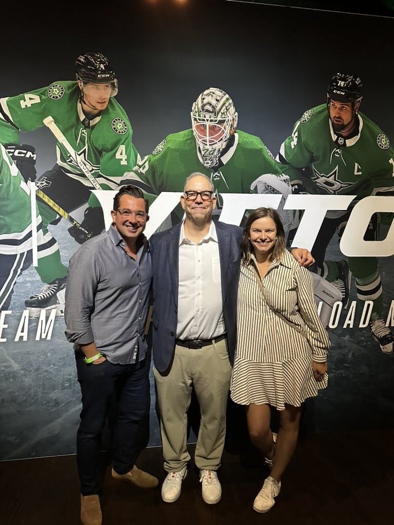 From left to right: PMG's Head of Sports Marketing Dan Conti, Head of Partnerships Sam Bloom, and Head of Integrated Media Carly Carson